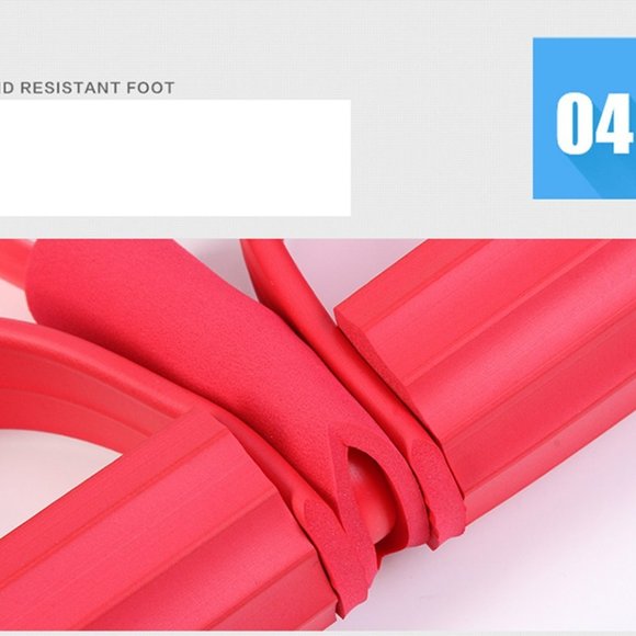 Resistance Tube for Exercise with Large Anti-Slip Pedals, 4-Tube Elastic Pull Ro - Picture 6 of 16